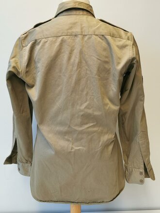 U.S. Khaki Cotton long sleeve shirt. Used, good condition, no label, heavy material