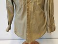 U.S. Khaki Cotton long sleeve shirt. Used, good condition, no label, heavy material