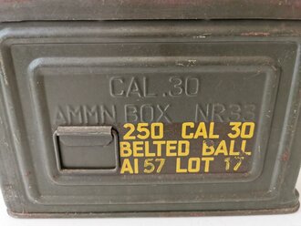U.S. WWII Cal. 30 Ammunition box, original paint,...