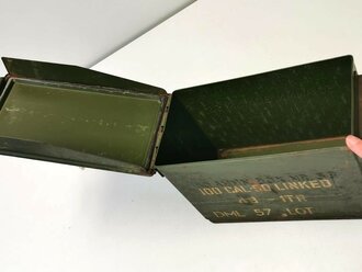 U.S. Cal. 50 Ammunition box, original paint, uncleaned