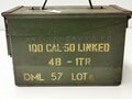 U.S. Cal. 50 Ammunition box, original paint, uncleaned