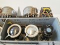 Luftwaffe / Kriegsmarine Empfänger E382bf, Bauart Telefunken. Originallack, Funktion nicht geprüft