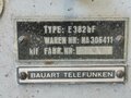 Luftwaffe / Kriegsmarine Empfänger E382bf, Bauart Telefunken. Originallack, Funktion nicht geprüft. Verbindungskabel Luftwaffe Fl 27651