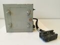 Luftwaffe / Kriegsmarine Empfänger E382bf, Bauart Telefunken. Originallack, Funktion nicht geprüft. Verbindungskabel Luftwaffe Fl 27651