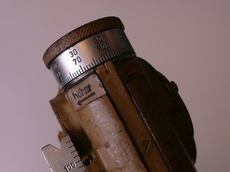 Rundblickfernrohr 36, gute Optik, Originallack, mit dem seltenen Augenaufsatz aus Gummi