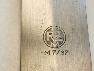 SA Dienstdolch , Hersteller RZM M7/37 Robert Klaas Solingen. Die Scheide alt überlackiert, Devise schwach