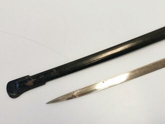 Löwenkopfsäbel für Offiziere des Heeres, Model Nr. 1710 " Blücher" von Eickhorn Solingen. Griffwicklung defekt, sonst guter Gesamtzustand