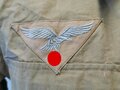 Luftwaffe Tropenhemd langarm, guter Zustand, original vernähter Brustadler