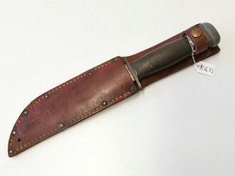 U.S. WWII "PAL" fighting knife RH36 with leather scabbard