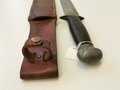 U.S. WWII "PAL" fighting knife RH36 with leather scabbard