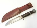 U.S. WWII "PAL" fighting knife RH36 with leather scabbard