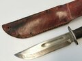 U.S. WWII "PAL" fighting knife RH36 with leather scabbard