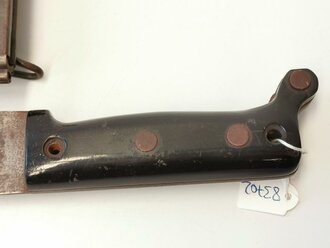 U.S. WWII "Ontaria knifo Co" machete dated 1943 in scabbard dated 1945