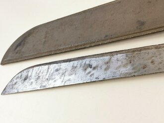 U.S. WWII "Ontaria knifo Co" machete dated 1943 in scabbard dated 1945