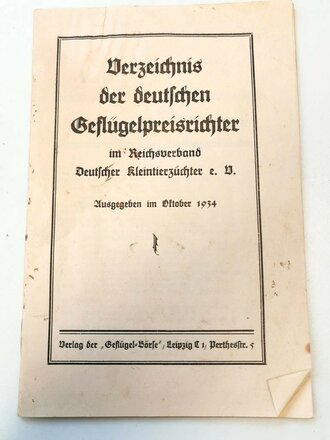 Reichsbund Deutscher Kleintierzüchter R.D.K., Große nichttragbare Auszeichnungsplakette "große Reichsfachgruppen- Plakette mit Urkunde" in defektem Etui im Umkarton. Ungereinigt