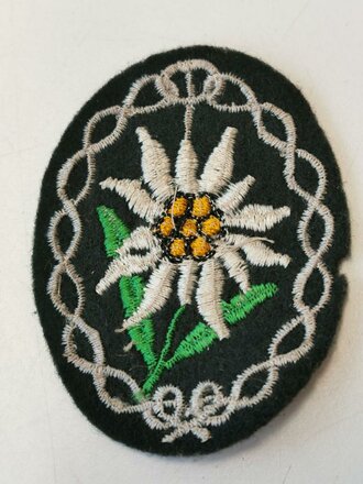 Armedelweiss für Angehörige der Gebirgstruppe der Wehrmacht