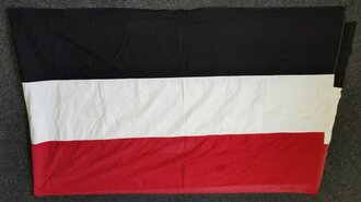 Kaiserreich, Hausfahne schwarz-weiß-rot, Maße  120 x 390cm