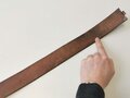 Koppelriemen für Parteiverbände, braunes Leder, Gesamtlänge 109cm