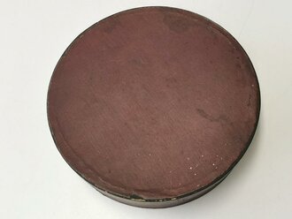 Rote Pappschachtel für eine Feldbinde , wohl aus der Kaiserzeit oder Reichswehr