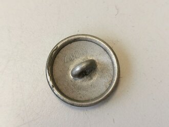 Knopf für die Feldbluse der Wehrmacht aus Aluminium 19mm. Leicht gebraucht, 1 Stück