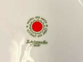 Suppenteller Porzellan "Reichspostdirektion Koblenz" Modell des Amtes Schönheit der Arbeit" Mittig Hakenkreuz im Zahnkranz. Gebraucht, Durchmesser 23cm