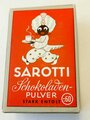 "Sarotti Schokoladen Pulver 100g" wohl 50/60iger Jahre. 1 ungeöffnete Packung aus der originalen Umverpackung