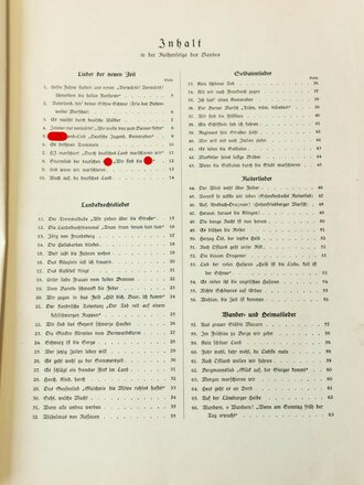 "HJ singt" Die schönsten Lieder der Hitler Jugend. DIN A4, 63 Seiten
