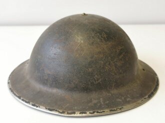 British WWII police steel helmet dated 1938. Original paint