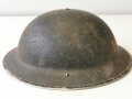 British WWII police steel helmet dated 1938. Original paint