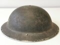 British WWII police steel helmet dated 1938. Original paint