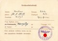 Ausweis für die aktive Teilnahme des Reichsparteitages 1937