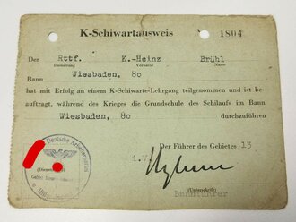 Papierkonvolut eines Kriegsfreiwilligen Angehörigen der Gefolgschaft 13/80 Wiesbaden Sonnenberg