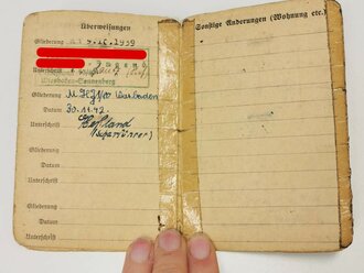 Papierkonvolut eines Kriegsfreiwilligen Angehörigen der Gefolgschaft 13/80 Wiesbaden Sonnenberg