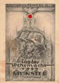 Ansichtskarte " Tag der Wehrmacht 1939 Müster" Winterhilfswerk 38/39. Fleckig, eingerissen