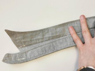 Luftwaffe, Wechselkragen für das blaumellierte Hemd, länge mittig von den äußeren Knopflöcher gemessen 36cm, neuwertiges Stück