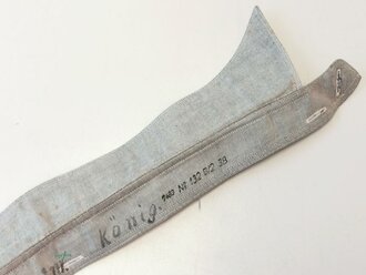 Luftwaffe, Wechselkragen für das blaumellierte Hemd, länge mittig von den äußeren Knopflöcher gemessen 37cm, einige Stockflecken