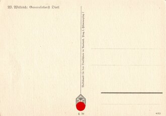 Ansichtskarte " Willrich : Generaloberst Dietl" Coloriert