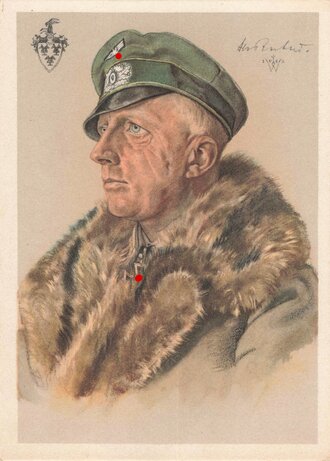 Ansichtskarte Willrich , Ritterkreuzträger Major d. Res. Hans von Rochow