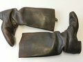 Paar Stiefel für Offiziere der Wehrmacht, ungereinigtes Paar, Sohlenlänge 29cm