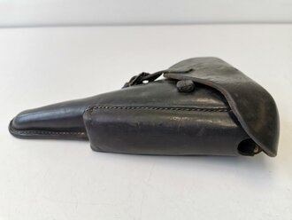 Koffertasche zur Pistole 08 der Wehrmacht. Getragenes Stück, datiert 1939