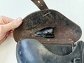 Koffertasche zur Pistole 08 der Wehrmacht. Getragenes Stück, datiert 1939