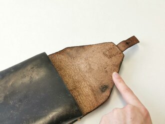 Tasche für die kurze Drahtschere der Wehrmacht, gebraucht, ungereinigt