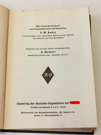 "Jahrbuch der Auslands-Organisation der NSDAP 1939"