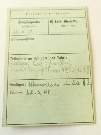 Deutsches Jungvolk / Hitler Jugend , Ausweiskonvolut eines Angehörigen aus Weilmünster