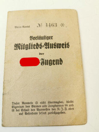 Deutsches Jungvolk / Hitler Jugend , Ausweiskonvolut eines Angehörigen aus Weilmünster