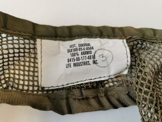 U.S. 1985 dated Vest, survival. Good condition
