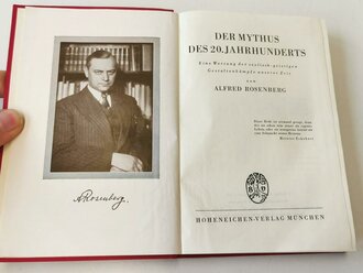 "Der Mythus des 20. jahrhunderts" Alfred Rosenberg, Hoheneichen-Verlag München, 712 Seiten, DIN A6