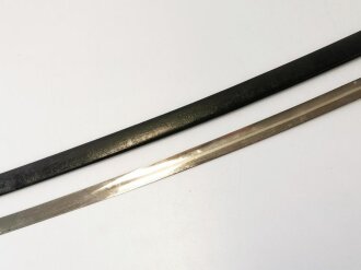 Kaiserreich, Säbel für Offiziere, Klingenhersteller "Z". Scheide überlackiert, Griffstück original ?