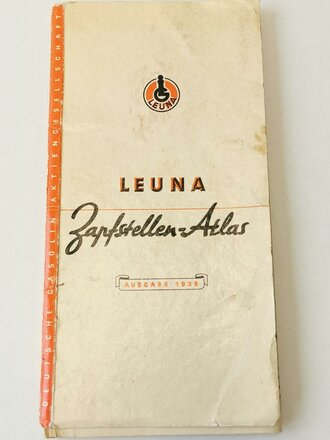 "Leuna Zapfstellen-Atlas" Ausgabe 1939, 30 Seiten