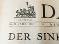 "Das Reich" Deutsche Wochenzeitung, Nr. 27 vom 6. Juli 1941